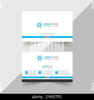 Business Card Design Template Stock Vector