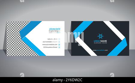 Business Card Design Template Stock Vector
