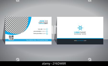 Business Card Design Template Stock Vector