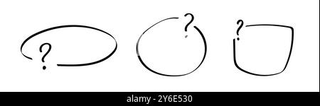 Sketch of minimalistic black frame. Stock Vector