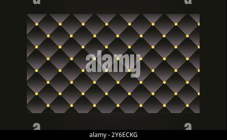 Diamond Shape Leather Pattern Design Background Stock Vector