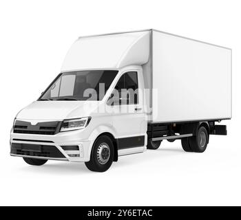 Delivery Van Isolated Stock Photo