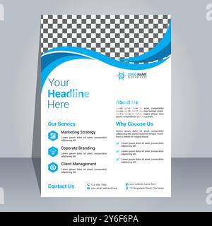 Flyer Design Template Stock Vector