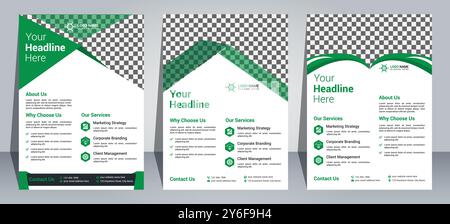 Professional Flyer Design Template Stock Vector