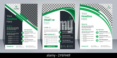 Professional Flyer Design Template Stock Vector