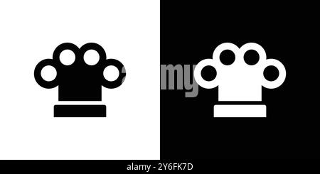 brass knuckles icon set in thin line outline style and linear vector sign Stock Vector