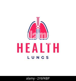 health lungs body colorful modern shape logo design vector icon illustration Stock Vector