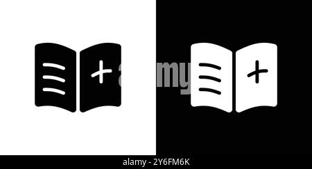 medical book icon set in thin line outline style and linear vector sign Stock Vector