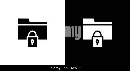 unlock folder icon set in thin line outline style and linear vector sign Stock Vector
