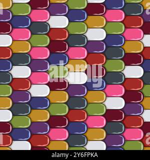 Seamless pattern with corn cob colorful, multi-colored texture, maize. Color vector background. Stock Vector