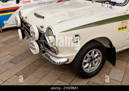 Ford Cortina Mark 1 Lotus Rally Car. Burnley Vintage and Performance Car Show 2024. Stock Photo