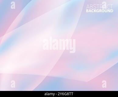 Abstract lavender blue and mauve smooth background. Blurred vector graphic. Pastel color pattern Stock Vector