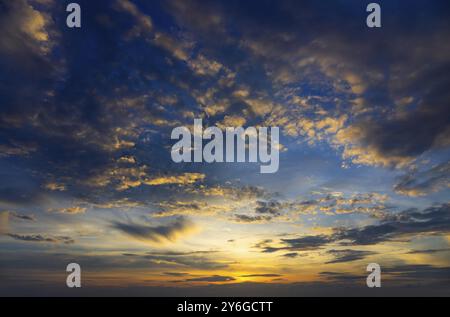 Beautiful tropical sky after sunset background Stock Photo
