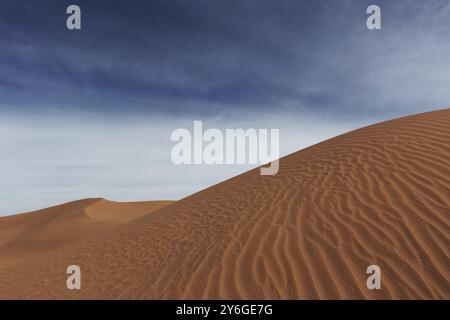 Big sand dunes in Sahara desert Stock Photo