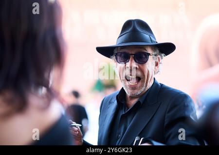 Tim Burton arrives at Maria Cristina Hotel during 72nd San Sebastian International Film Festival on September 25, 2024 in Donostia / San Sebastian, Spain. Stock Photo