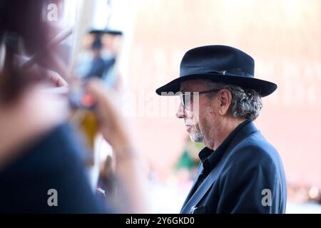 Tim Burton arrives at Maria Cristina Hotel during 72nd San Sebastian International Film Festival on September 25, 2024 in Donostia / San Sebastian, Spain. Stock Photo