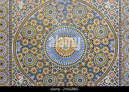 Traditional maroccan pattern tiled background Stock Photo
