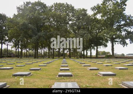 Langemark, Belgium, August 2018, German war cemetery German military cemetery, Europe Stock Photo