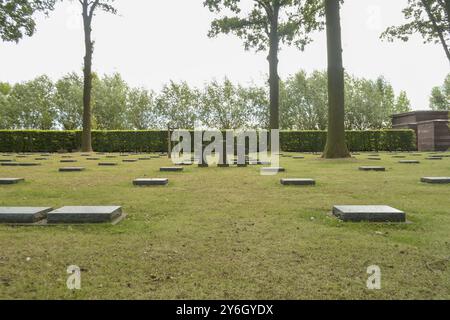 Langemark, Belgium, August 2018, German war cemetery German military cemetery, Europe Stock Photo