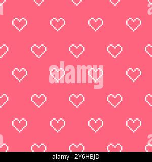 Seamless Hearts  pattern texture background Stock Vector