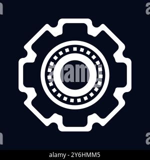 Set up of technolgy  AI icon, circute symbol for AI concept vector, illustration design. an artificial intelligent symbol Stock Vector
