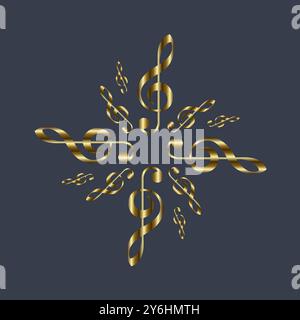 Luxury music notes key pattern background and wallpapers concepts design Stock Vector