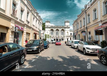 Tbilisi, Georgia - 10 AUG, 2024: David Aghmashenebeli Avenue is one of the main avenues in the historical part of Tbilisi, known for its 19th century Stock Photo