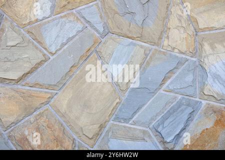 brown and gray stone wall background Stock Photo