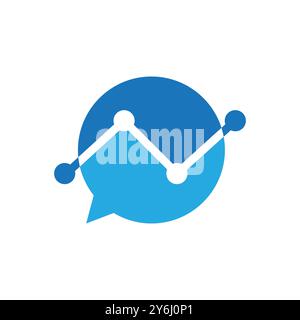 chat lab creative logo design vector Stock Vector
