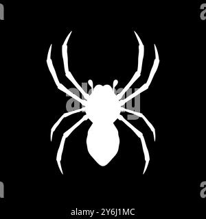 cool spider modern minimal logo design vector Stock Vector