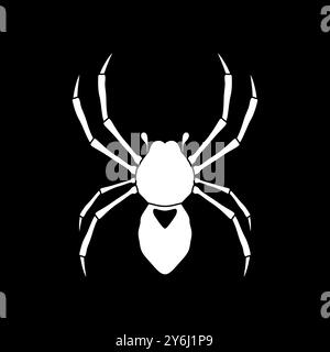 cool spider modern minimal logo design vector Stock Vector