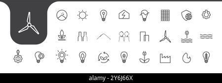 electrical set icon collection design vector Stock Vector