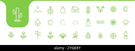 gardening set icon collection design vector Stock Vector