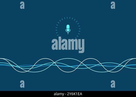 Personal assistant and voice recognition concept Stock Vector