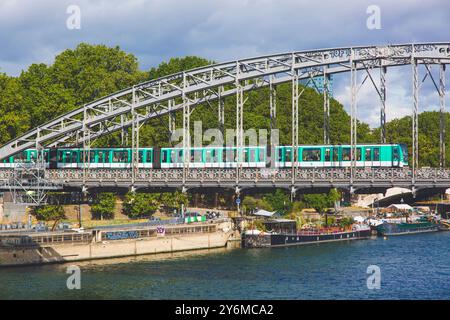France, ile-de-France, Paris, subway Stock Photo