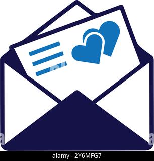 love, favorite, envelope, add to Wishlist icon Stock Vector