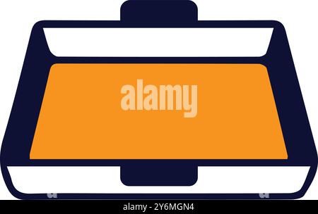 tray, kitchen try, baking, baking tray icon Stock Vector