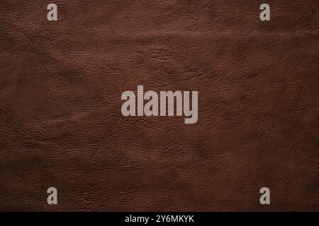 brown buffalo skin texture, dark leather background Stock Photo