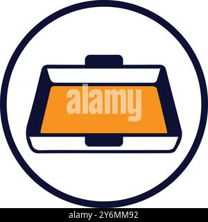 tray, kitchen try, baking, baking tray icon Stock Vector