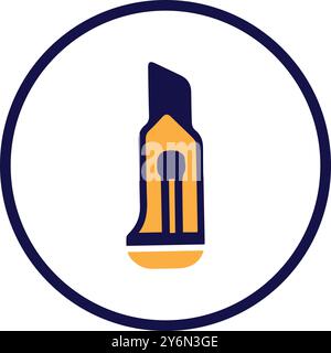 cutter, knife, kitchen knife, cutter knife icon Stock Vector