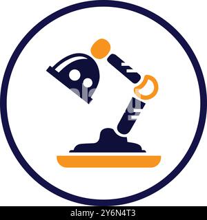 table lamp, light, desk light, desk lamp icon Stock Vector