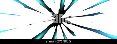 Comic strip radial motion luminous linear trails. Anime comics book super hero high speed blue pink glowing rays. Abstract cosmic warp or superhero action dynamic effect. Light flash fast zoom stripes Stock Vector
