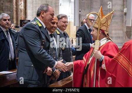 Milan, Italy. 26th Sep, 2024. Mass on the occasion of the 250th anniversary of the foundation of the Guardia di Finanza Milan, Italy - News - Thursday, 26 September, 2024 (Photo by Marco Ottico/Lapresse) Credit: LaPresse/Alamy Live News Stock Photo