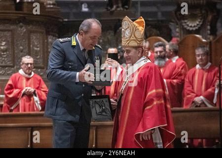 Milan, Italy. 26th Sep, 2024. Mass on the occasion of the 250th anniversary of the foundation of the Guardia di Finanza Milan, Italy - News - Thursday, 26 September, 2024 (Photo by Marco Ottico/Lapresse) Credit: LaPresse/Alamy Live News Stock Photo