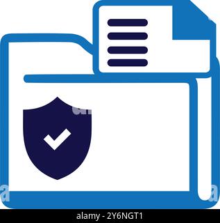 folder, access, tick, secure, lock, security, folder access security icon Stock Vector