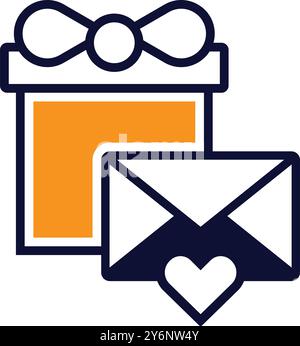 mail, letter, envelope, love, heart, happy valentine's day envelope with hearts icon Stock Vector