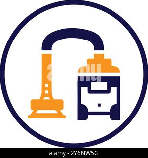 vacuum cleaner, cleaner, dry cleaner, hoover vacuum cleaner icon Stock Vector