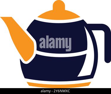 Electric Kettle, Boiling kettle, kettle teapot with degrees icon Stock Vector