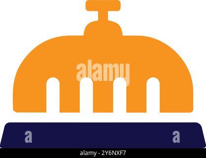 bell, hotel, ring, hotel bell icon Stock Vector
