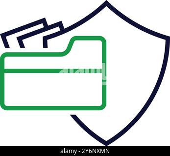 folder, tick, secure, security, web, web folder, information web folder security shield icon-19 Stock Vector
